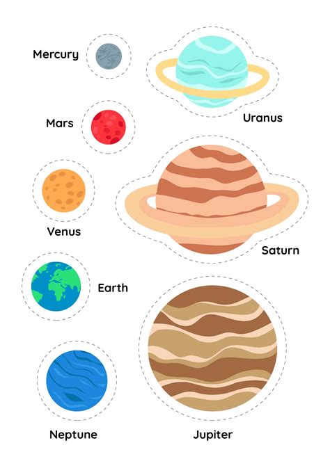 Free Printable Planets To Cut Out